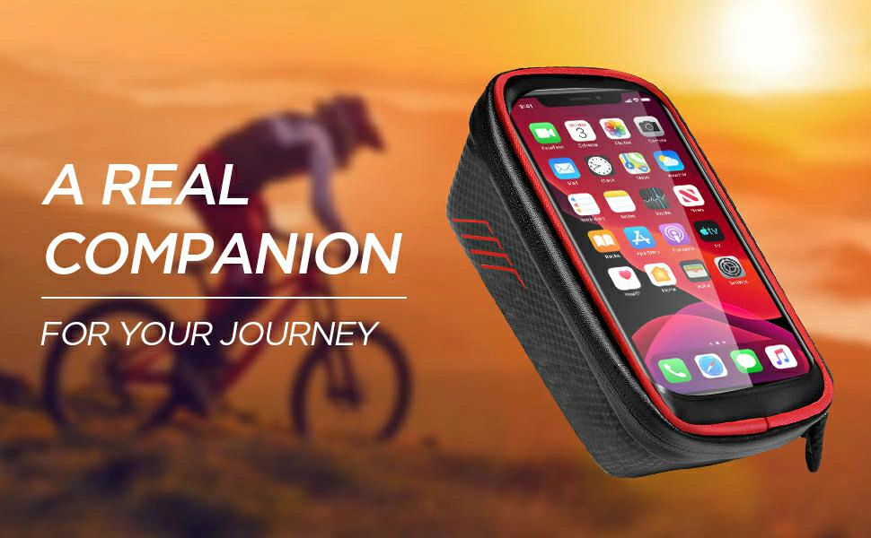 Custom Bicycle Phone Frame Bag for Bike Crossbar Smartphone Waterproof Large Capacity Bag Bicycle Cellphone Case